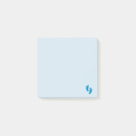 Notas Post-it® Pie de Emoji azul