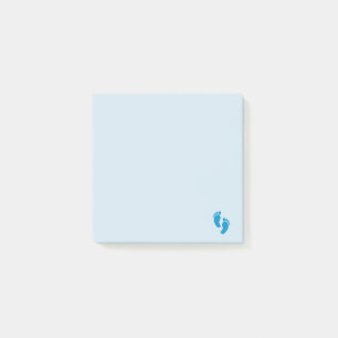 Notas Post-it® Pie de Emoji azul