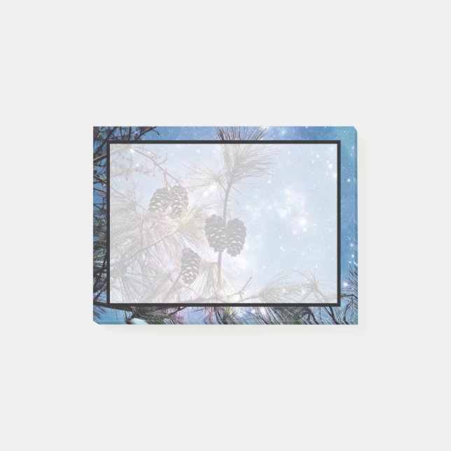 Notas Post-it® Pie de invierno bajo un cielo estrellado (Anverso)