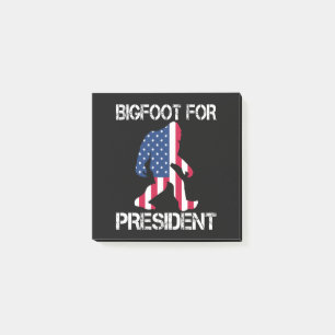 Notas Post-it® Pie Grande Para El Presidente Funny Bigfoot