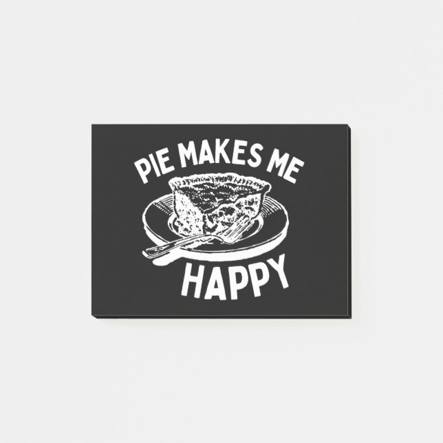Notas Post-it® Pie me hace feliz y gracioso (Anverso)