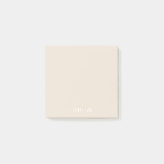 Notas Post-it® piedra real ligera sólida (Anverso)