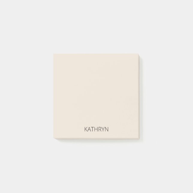 Notas Post-it® piedra real sólida ligera (Anverso)