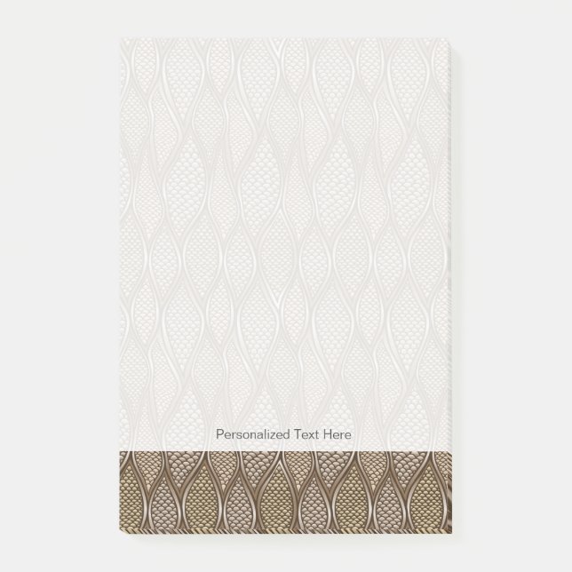 Notas Post-it® Piel de serpiente estilizada (Anverso)