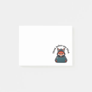Notas Post-it® Piensa antes de hacer clic - Seguridad Cibernética