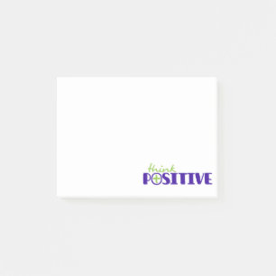 Notas Post-it® Piensa en un post azul positivo que anota