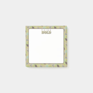 Notas Post-it® Piense en negrita la lluvia de ideas verde oliva