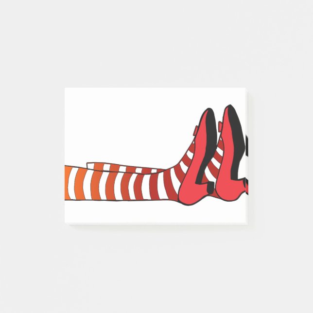 Notas Post-it® piernas brujas (Anverso)