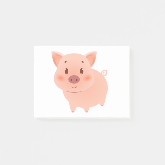 Notas Post-it® Piggy Cute (Anverso)