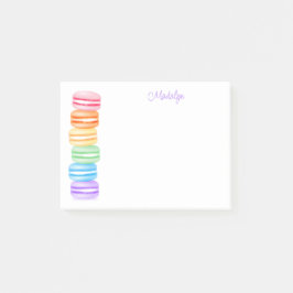 Notas Post-it® pila de macarones arco iris personalizada