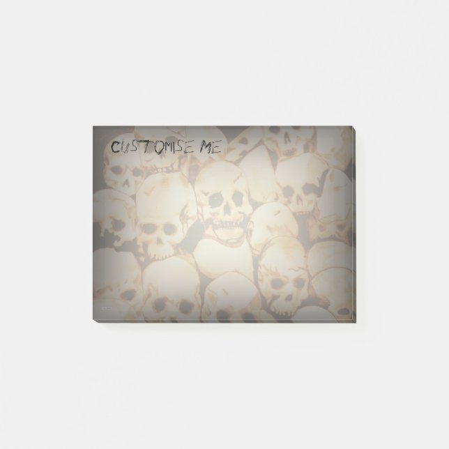 Notas Post-it® Pile-O-Skulls (Ancianos) (Anverso)