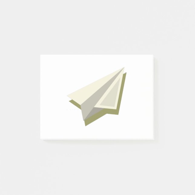 Notas Post-it® Pilot Paper Plane Design  (Anverso)