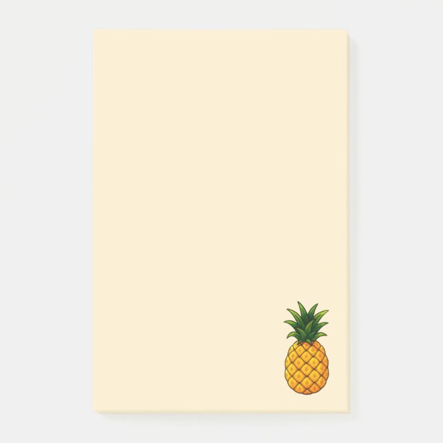 Notas Post-it® Piña - Colección de Frutas - (Anverso)