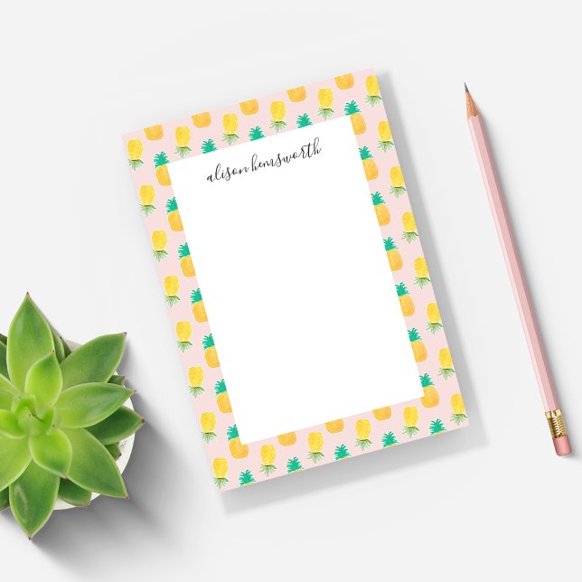 Notas Post-it® Piña de verano personalizada (Subido por el creador)