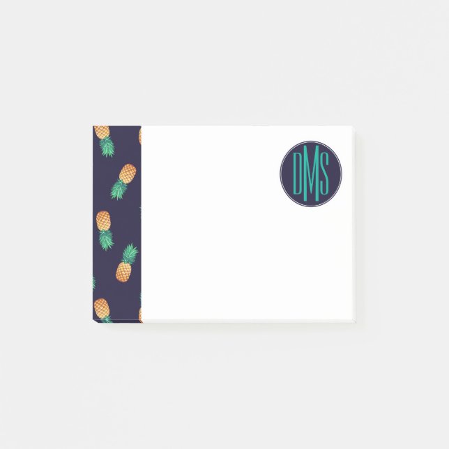 Notas Post-it® Piñas En La Armada| Monograma (Anverso)