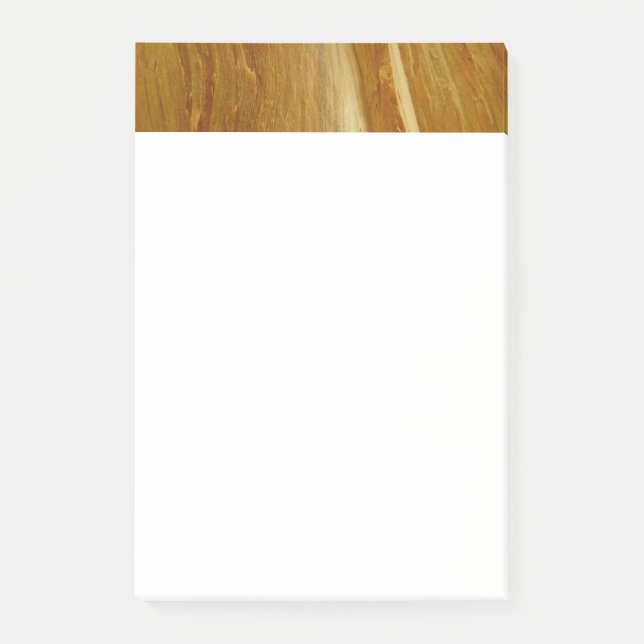 Notas Post-it® Pine Wood II Faux Wooden Textura (Anverso)