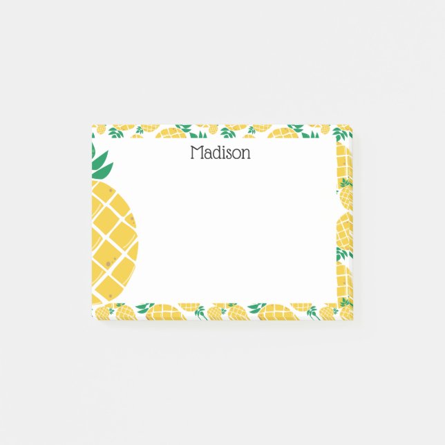 Notas Post-it® Pineapple Post It Notes (Anverso)