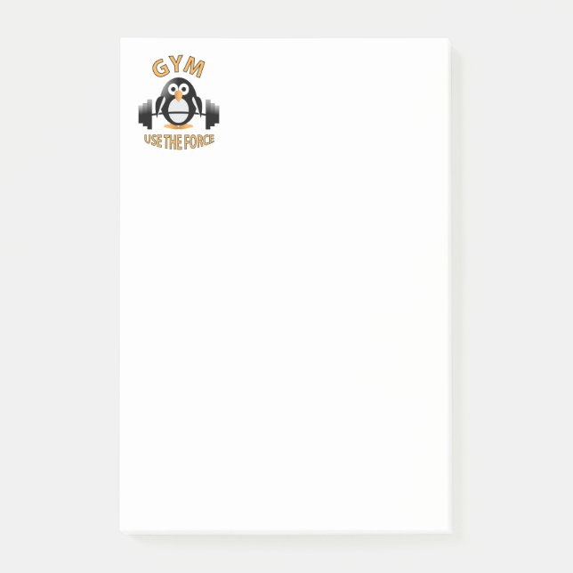 Notas Post-it® Pingüino con barbacoa (Anverso)