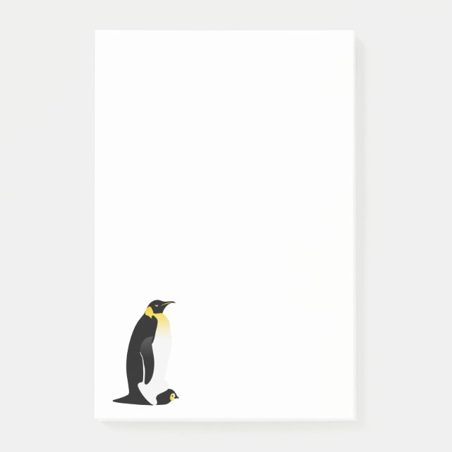Notas Post-it® Pingüino con su bebé (Anverso)