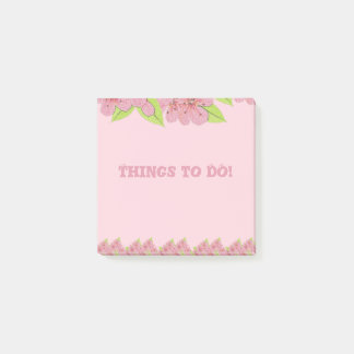 Notas Post-it® Pink Anemones Things To DO Pink Post-It Notes