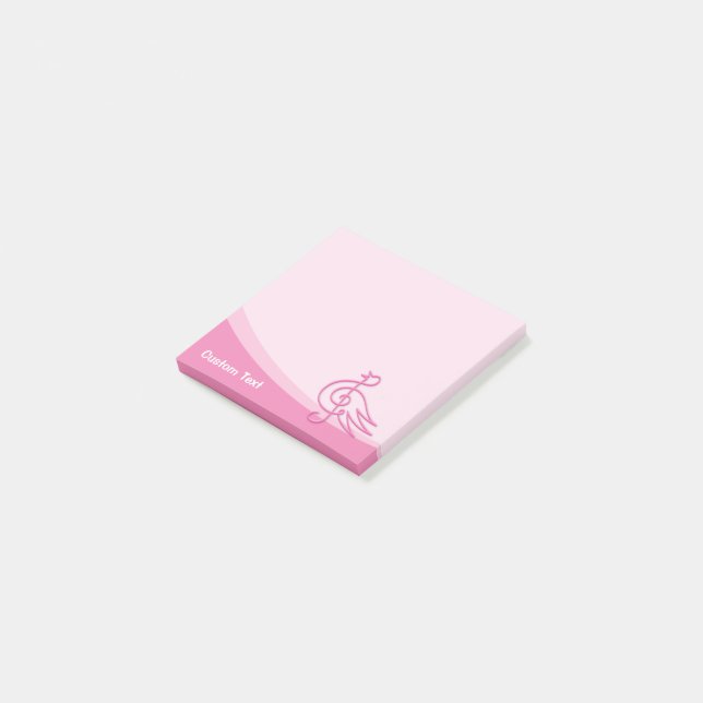 Notas Post-it® Pink Bird Music (En perspectiva)
