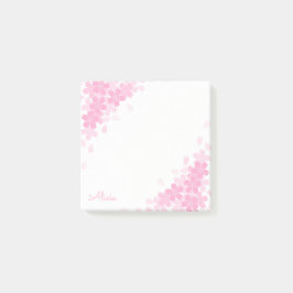 Notas Post-it® Pink Cherry Blossom Personalizado 3x3 Publicar not