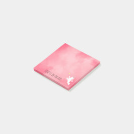 Notas Post-it® Pink Cupido Con Amor De Tenis