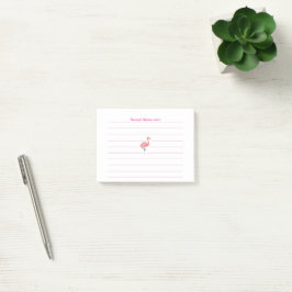Notas Post-it® Pink Flamingo Lined