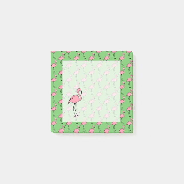 Notas Post-it® Pink Flamingo Post It Notes Gift (Anverso)