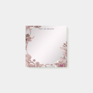 Notas Post-it® Pink Floral Post escribe