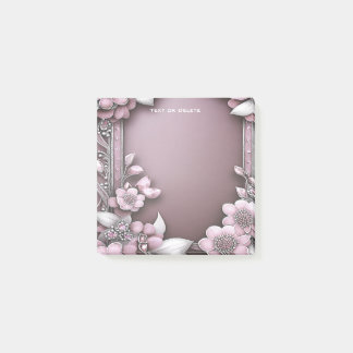 Notas Post-it® Pink Floral Post escribe