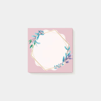 Notas Post-it® Pink Floral Sticky Notes | Cute Aesthetic Notepad
