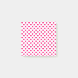 Notas Post-it® Pink Heart Valentine's Day Gift, Heart Pattern