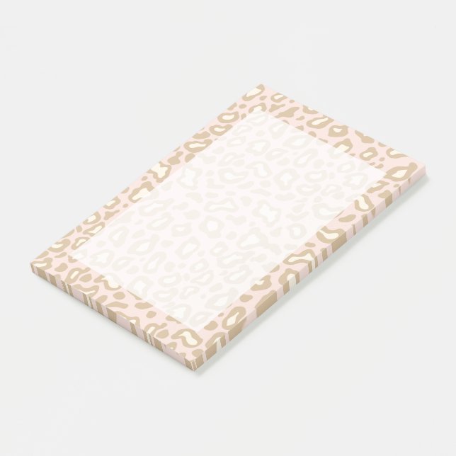 Notas Post-it® Pink Leopard Post It Notes Gift (En perspectiva)