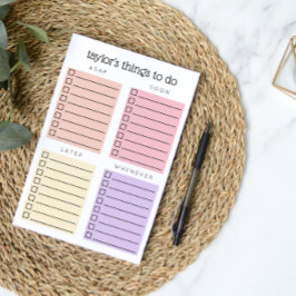 Notas Post-it® Pink Purple organizó cosas para hacer