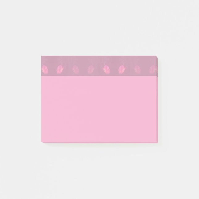 Notas Post-it® Pink Roses Pattern Header (Anverso)
