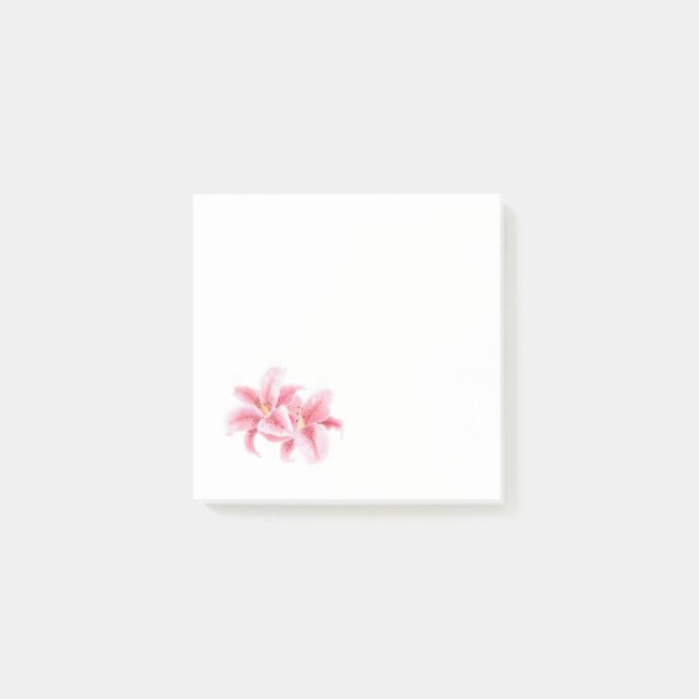 Notas Post-it® Pink Stargazer Lilies (Anverso)