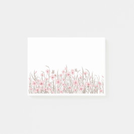 Notas Post-it® Pink Wildflowers
