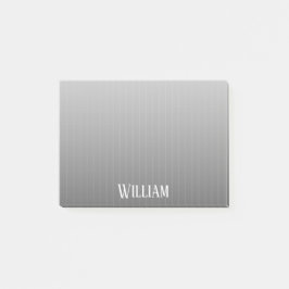 Notas Post-it® Pinstripes grises personalizadas