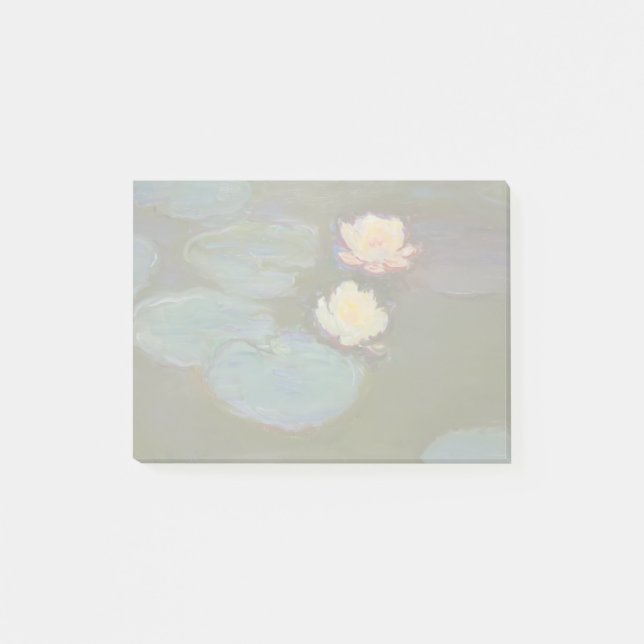 Notas Post-it® Pintado de naves acuáticas de Monet Water Lily Lil (Anverso)