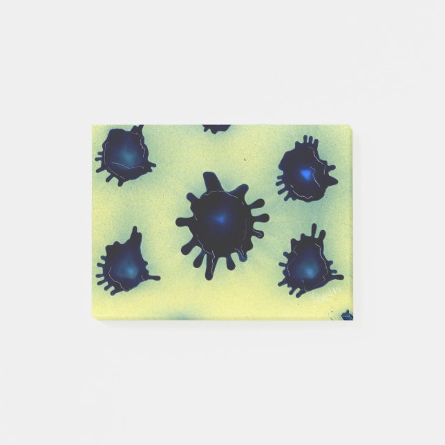 Notas Post-it® Pintar bandeja en azul (Anverso)