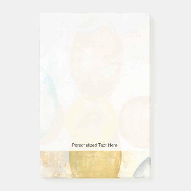 Notas Post-it® Pintura abstracta moderna en Newsprint (Anverso)