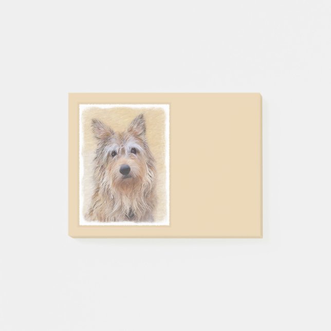 Notas Post-it® Pintura Berger Picard - Arte Perro Original. (Anverso)