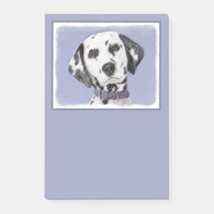Notas Post-it® Pintura dálmata - Arte de perro original
