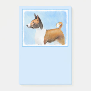 Notas Post-it® Pintura de Basenji - Arte Original Cuto