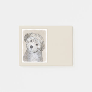 Notas Post-it® Pintura de cachorro hayano - Arte de perro origina