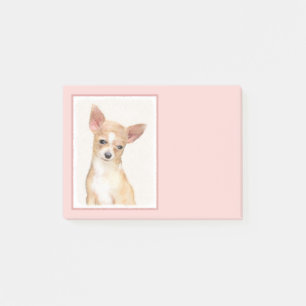 Notas Post-it® Pintura de Chihuahua - Arte de perro original cura