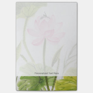 Notas Post-it® Pintura de la acuarela de la flor de Lotus 2
