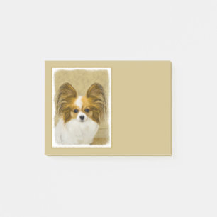 Notas Post-it® Pintura de Papillon (Hound Tri) - Arte original de