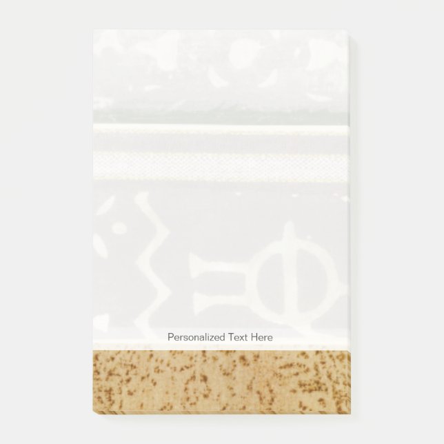 Notas Post-it® Pintura de patrón tribal contemporáneo (Anverso)